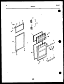 DOOR PARTS Diagram and Parts List for TSI210JN0W  Kelvinator Refrigerator