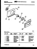 AIR HANDLING PARTS Diagram and Parts List for A05LH5L1  Frigidaire Air Conditioner