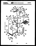 CABINET PARTS Diagram and Parts List for TSK160AN7T  Kelvinator Refrigerator