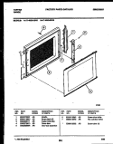 UPPER OVEN DOOR PARTS Diagram and Parts List for 77-4950-00-03  Tappan Range