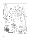 BODY Diagram and Parts List for PLEFMZ99ECN  Frigidaire Range