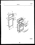 DOOR PARTS Diagram and Parts List for FPD17TPH0  Frigidaire Refrigerator