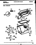 CHEST FREEZER PARTS Diagram and Parts List for MFC05M1AW0  Frigidaire Freezer