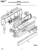 BACKGUARD Diagram and Parts List for MEF316WFTD  Frigidaire Range