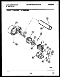 BLOWER AND DRIVE PARTS Diagram and Parts List for DG800KXD5  Frigidaire Dryer