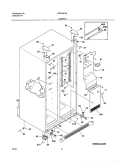 CABINET Diagram and Parts List for GRS23F5AQ1  Gibson Refrigerator