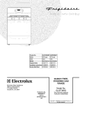 COVER Diagram and Parts List for GLGF389GSF  Frigidaire Range