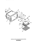 OVEN LINER, BAKE & BROIL ELEMENTS Diagram and Parts List for REGS38BDL0  Frigidaire Wall Oven