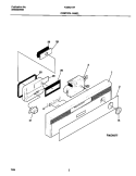 CONTROL PANEL Diagram and Parts List for FDB421RFR4  Frigidaire Dishwasher