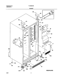 CABINET Diagram and Parts List for PLHS267ZAB0  Frigidaire Refrigerator