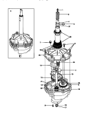 TRANSMISSION Diagram and Parts List for WWX443YBW3  Frigidaire Washer