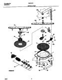 MOTOR & PUMP Diagram and Parts List for FDB737GFT0  Frigidaire Dishwasher