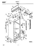 CABINET Diagram and Parts List for F44N21CEW1  Frigidaire Refrigerator