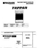 COVER Diagram and Parts List for TGF331SCWC  Tappan Range