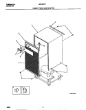 CABINET FRONT AND WRAPPER Diagram and Parts List for MDH40YF1  Frigidaire Dehumidifier