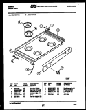 COOKTOP PARTS Diagram and Parts List for CGC4S8WXB  Gibson Range
