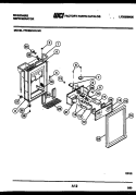 ICE DOOR, DISPENSER AND WATER TANKS Diagram and Parts List for FPCE24VWLF0  Frigidaire Refrigerator