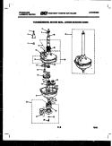 TRANSMISSION, WATER SEAL AND LOWER Diagram and Parts List for LC248EL0  Frigidaire Washer Dryer Combo