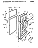 Part Location Diagram of R2001043 Frigidaire Freezer  DOOR-AVOCADO