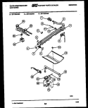 BURNER, MANIFOLD AND GAS CONTROL Diagram and Parts List for GF770HXD5  Frigidaire Range