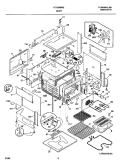 BODY Diagram and Parts List for FCS388WECF  Frigidaire Range