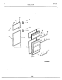 Part Location Diagram of 5318750101 Frigidaire Door Handle
