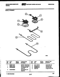 BROILER PARTS Diagram and Parts List for KF480ND2  Frigidaire Range
