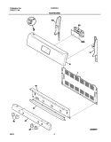 BACKGUARD Diagram and Parts List for FGF337ASA  Frigidaire Range