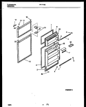 DOOR PARTS Diagram and Parts List for RT171GCW2  Frigidaire Refrigerator