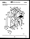 CABINET PARTS Diagram and Parts List for GTN198CH1  Frigidaire Refrigerator