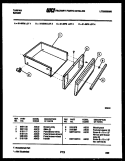 DRAWER PARTS Diagram and Parts List for 31-3978-00-02  Tappan Range
