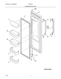 REFRIGERATOR DOOR Diagram and Parts List for LFUS2613LP2  Frigidaire Refrigerator