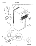 SYSTEM Diagram and Parts List for FRT18QRHW0  Frigidaire Refrigerator