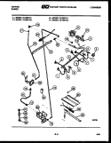 BURNER, MANIFOLD AND GAS CONTROL Diagram and Parts List for 72-3657-23-02  Tappan Range