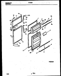 Part Location Diagram of 215365000 Frigidaire Door Handle End Cap - Chrome