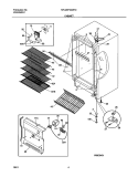 CABINET Diagram and Parts List for MFU20F3GW10  Uni Freezer