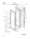 REFRIGERATOR DOOR Diagram and Parts List for GLRS234ZAW3  Frigidaire Refrigerator