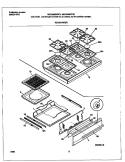 TOP / DRAWER Diagram and Parts List for MGF336BGDD  Frigidaire Range