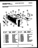 CONSOLE AND CONTROL PARTS Diagram and Parts List for SP184NXR2  Frigidaire Dishwasher