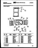 WINDOW MOUNTING PARTS Diagram and Parts List for AR09ME5L1  Frigidaire Air Conditioner