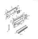 BACKGUARD Diagram and Parts List for GF970HXW0  Frigidaire Wall Oven