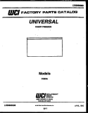 COVER Diagram and Parts List for CG23A  Frigidaire Freezer