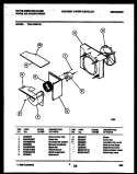 AIR HANDLING PARTS Diagram and Parts List for WAL123S1A3  Frigidaire Air Conditioner