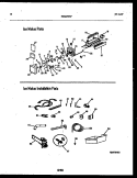 ICE MAKER AND INSTALLATION PARTS Diagram and Parts List for FPG17TIPW0  Frigidaire Refrigerator