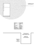 COVER Diagram and Parts List for CRT18HCDMS0  Crosley Refrigerator