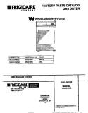 COVER Diagram and Parts List for WDG216RBD2  Frigidaire Dryer