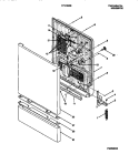 DOOR DETAILS Diagram and Parts List for F71C885BB0  Frigidaire Dishwasher