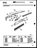 CONTROL PANEL Diagram and Parts List for REG75WLB0  Frigidaire Wall Oven