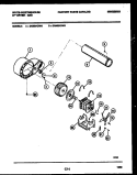 BLOWER AND DRIVE PARTS Diagram and Parts List for DG400KXW6  Frigidaire Dryer