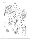 ICE MAKER Diagram and Parts List for GRS26ZRHW6  Gibson Refrigerator